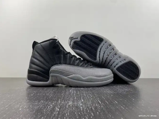 Cheap Air 12 CT8013-019 Wolf Jordan Grey Black 0528